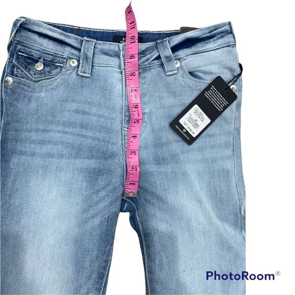 True Religion Billie Jeans Midrise Straight Light Wash Size 28 - Picture 6 of 12